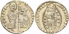 Early Medieval & Islamic CRUSADERS. Venetians in the Levant. 14th to 15th centuries. Ducat (Electrum, 21 mm, 3.43 g, 2 h), uncertain mint, struck in the name of Andrea Dandolo, 1342-1354. ANDR DANDVIO