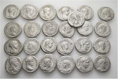 Group Lots A lot containing 25 silver coins. All: Syro-Phoenician. Tetradrachms. Very fine. LOT SOLD AS IS, NO RETURNS. 25 coins in lot. From a European collection, formed before 2005.