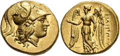 2,500 Years of Gold: The W. Uhrmeister Collection KINGS OF MACEDON. Philip III Arrhidaios, 323-317 BC. Stater (Gold, 18 mm, 8.64 g, 12 h), Sidon, under Ptolemy I Soter as satrap, RY 14 of Abdalonymos 