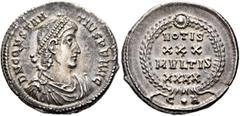 Roman Imperial Constantius II, 337-361. Siliqua (Silver, 21 mm, 3.05 g, 12 h), Constantinopolis, March 351-November 355. D N CONSTAN-TIVS P F AVG Pearl-diademed, draped and cuirassed bust of Constanti