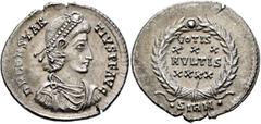Roman Imperial Constantius II, 337-361. Siliqua (Silver, 22 mm, 2.93 g, 6 h), Sirmium, November 355-summer 361. D N CONSTAN-TIVS P F AVG Pearl-diademed, draped and cuirassed bust of Constantius II to 