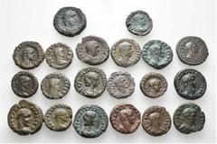 Group Lots A lot containing 20 bronze coins. All: Roman Provincial. Alexandrian. Tetradrachms. Fine to good very fine. LOT SOLD AS IS, NO RETURNS. 20 coins in lot. From the collection of Walter Uhrmei