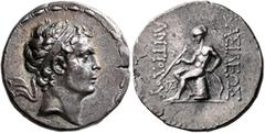 The Basileia Hellenika Collection of Exceptional Tetradrachms SELEUKID KINGS. Antiochos IV Epiphanes, 175-164 BC. Tetradrachm (Silver, 26 mm, 17.00 g, 12 h), Seleukeia on the Tigris, circa 175-168. Di