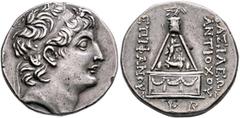 The Basileia Hellenika Collection of Exceptional Tetradrachms SELEUKID KINGS. Antiochos VIII Epiphanes (Grypos), 121/0-97/6 BC. Tetradrachm (Silver, 27 mm, 16.51 g, 12 h), Tarsos, 121/0-114/3. Diademe