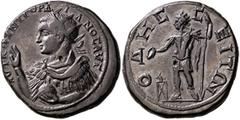 Roman Provincial MOESIA INFERIOR. Odessus. Gordian III, 238-244. Medallion (Bronze, 34 mm, 26.06 g, 1 h), circa 241-244. AYT K M ANT ΓOPΔIANOC AYΓ Radiate, draped and cuirassed bust of Gordian III to 