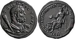 Roman Provincial BITHYNIA. Heraclaea Pontica. Pseudo-autonomous issue. Hexassarion (Orichalcum, 35 mm, 22.80 g, 7 h), time of Gordian III, 238-244. ΤΟΝ ΚΤΙϹΤΑΝ Diademed heroic half-length bust of Hera