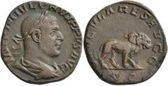 Roman Imperial Philip I, 244-249. Sestertius (Orichalcum, 28 mm, 15.85 g, 1 h), Rome, 248. IMP M IVL PHILIPPVS AVG Laurate, draped and cuirassed bust of Philip I to the right, seen from behind. Rev. S