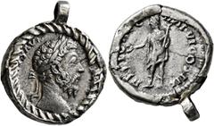 Roman Imperial Marcus Aurelius, 161-180. Denarius (Silver, 19 mm, 4.63 g, 7 h), Rome, 173-174. [M ANTONI]NVS AVG [TR P XXVIII] Laureate head of Marcus Aurelius to right. Rev. RELIG AVG IMP VI COS III 