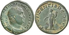 Roman Imperial Balbinus, 238. Sestertius (Orichalcum, 28 mm, 17.19 g, 1 h), Rome, circa April-June 238. IMP CAES D CAEL BALBINVS AVG Laureate, draped and cuirassed bust of Balbinus to right. Rev. PROV