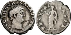 Roman Imperial Otho, 69. Denarius (Silver, 19 mm, 2.95 g, 6 h), Rome. IMP M OTHO CAESAR AVG T[R P] Bare head of Otho to right. Rev. SECVRITAS P R Securitas standing front, head to left, holding wreath