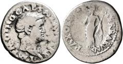 Roman Imperial Otho, 69. Denarius (Silver, 20 mm, 2.94 g, 7 h), Rome. IMP M OTHO CAESAR AVG TR P Bare head of Otho to right. Rev. PAX ORBIS TERRARVM Pax standing front, head to left, holding branch in