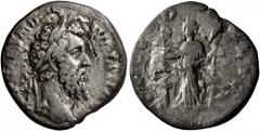 Roman Imperial Didius Julianus, 193. Denarius (Silver, 17 mm, 2.25 g, 6 h), Rome. IMP CAES M DID IVLIAN AVG Laureate head of Didius Julianus to right. Rev. CONCORD MILIT Concordia standing front, head