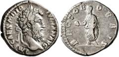 Roman Imperial Didius Julianus, 193. Denarius (Silver, 18 mm, 3.22 g, 6 h), Rome. IMP CAES M DID IVLIAN AVG Laureate head of Didius Julianus to right. Rev. RECTOR ORBIS Didius Julianus, togate, standi