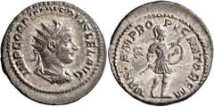 Roman Imperial Gordian III, 238-244. Antoninianus (Silver, 23 mm, 5.13 g, 7 h), Rome, 243-244. IMP GORDIANVS PIVS FEL AVG Radiate, draped and cuirassed bust of Gordian III to right, seen from behind. 