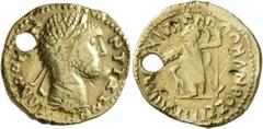 The Aurum Barbarorum Collection UNCERTAIN GERMANIC TRIBES, Pseudo-Imperial coinage. Mid 3rd-early 4th centuries. 'Aureus' (Gold, 20 mm, 6.19 g, 5 h), imitating Caracalla, 198-217, and Julia Domna, 193