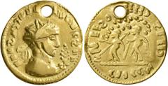 The Aurum Barbarorum Collection UNCERTAIN GERMANIC TRIBES, Pseudo-Imperial coinage. Late 3rd-early 4th centuries. 'Binio' (Gold, 20 mm, 3.63 g, 1 h), imitating Probus, 276-282, Diocletian, 284-305, an
