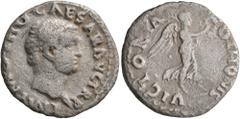 Roman Imperial Otho, 69. Denarius (Silver, 18 mm, 2.99 g, 6 h), Rome. IMP M OTHO CAESAR AVG TR P Bare head of Otho to right. Rev. VICTORIA OTHONIS Victory advancing right, holding wreath in her right 