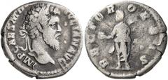Roman Imperial Didius Julianus, 193. Denarius (Silver, 17 mm, 2.72 g, 12 h), Rome. IMP CAES M D[ID] IVLIAN AVG Laureate head of Didius Julianus to right. Rev. RECTOR ORBIS Didius Julianus, togate, sta