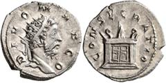 Roman Imperial Trajan Decius, 249-251. Antoninianus (Silver, 22 mm, 3.75 g, 2 h), commemorative issue for Divus Marcus Aurelius (died 180), Rome, mid 251. DIVO MARCO Radiate head of Divus Marcus Aurel