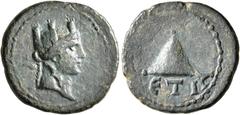 Roman Provincial CAPPADOCIA. Caesaraea-Eusebia. Pseudo-autonomous issue. AE (Bronze, 19 mm, 3.88 g, 12 h), RY 11 of Nero = 64/5, or of Trajan = 108/9. Turreted and draped bust of the city-goddess to r