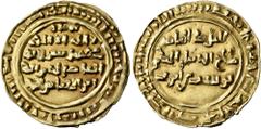 Early Medieval & Islamic ISLAMIC, Ayyubids. Yemen. al-Nasir I Salah al-Din Yusuf (Saladin), AH 575-589 / AD 1180-1193. Dinar (Gold, 25 mm, 2.28 g, 2 h), struck under al-'Aziz Tughtigin (AH 577-593 / A
