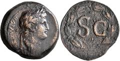 Roman Provincial SYRIA, Seleucis and Pieria. Antioch. Otho, 69. 'Dupondius' (Bronze, 29 mm, 13.82 g, 2 h). IMP M OTH[O CAE AVG] Laureate head of Otho to right. Rev. Large S•C within wreath. McAlee 320