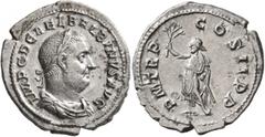 Roman Imperial Balbinus, 238. Denarius (Silver, 20 mm, 2.29 g), Rome, circa April-June 238. IMP C D CAEL BALBINVS AVG Laureate, draped and cuirassed bust of Balbinus to right. Rev. P M TR P COS II P P