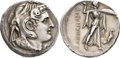 Greek PTOLEMAIC KINGS OF EGYPT. Ptolemy I Soter, As satrap, 323-305 BC. Tetradrachm (Silver, 29 mm, 15.66 g, 12 h), reduced Ptolemaic standard, uncertain mint 1 (perhaps Pelousion), Struck in the name