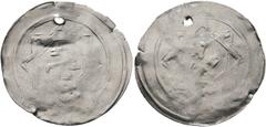 Early Medieval & Islamic ISLAMIC, 'Abbasid Caliphate. temp. Al-Muqtadir (?), second reign, AH 296-317 / AD 908-929. Dirham (Silver, 26 mm, 1.51 g), a donative issue, uncertain mint. Symbol or letter w