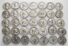 Group Lots A lot containing 35 silver coins. Including: Antoniniani of Julia Domna (1), Gordian III (12), Philip I (7), Otacilia Severa (2), Philip II (2), Trajan Decius (6), Herennia Etruscilla (3), 