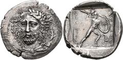 The Kleinkunst Collection DYNASTS OF LYCIA. Perikles, circa 380-360 BC. Stater (Silver, 26 mm, 9.71 g, 4 h), Phellos. Laureate and bearded head of Perikles facing three-quarters to left, with his hair
