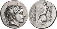 The Kleinkunst Collection SELEUKID KINGS OF SYRIA. Antiochos Hierax, circa 242-227 BC. Tetradrachm (Silver, 30 mm, 16.61 g, 12 h), Alexandria Troas. Rejuvenated head of Antiochos I to right, wearing w