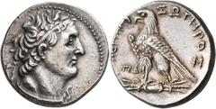 The Kleinkunst Collection PTOLEMAIC KINGS OF EGYPT. Ptolemy VI Philometor, first reign, 180-164 BC. Tetradrachm (Silver, 27 mm, 14.48 g, 1 h), uncertain mint on Cyprus. Year 84 of an uncertain era = 1
