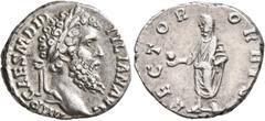 Roman Imperial Didius Julianus, 193. Denarius (Silver, 18 mm, 3.08 g, 7 h), Rome, 28 March-1 June 193. IMP CAES M DID IVLIAN AVG Laureate head of Didius Julianus to right. Rev. RECTOR ORBIS Didius Jul