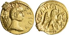 The Aurum Barbarorum Collection II UNCERTAIN GERMANIC TRIBES, Pseudo-Imperial coinage. Late 3rd-early 4th centuries. 'Quinarius' (Gold, 16 mm, 2.91 g, 7 h), 'Gordian Group'. Imitating Gordian III, 238