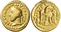 The Aurum Barbarorum Collection II UNCERTAIN GERMANIC TRIBES, Pseudo-Imperial coinage. Late 3rd-early 4th centuries. 'Quinarius' (Gold, 15 mm, 3.23 g, 12 h), 'Gordian Group'. Imitating Gordian III, 23