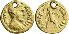 The Aurum Barbarorum Collection II UNCERTAIN GERMANIC TRIBES, Pseudo-Imperial coinage. Late 3rd-early 4th centuries. 'Aureus' (Gold, 20 mm, 5.82 g, 12 h), 'Derived Gordian Group B'. MNOV MININ Laureat