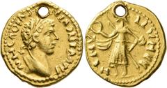 The Aurum Barbarorum Collection II UNCERTAIN GERMANIC TRIBES, Pseudo-Imperial coinage. Late 3rd-early 4th centuries. 'Aureus' (Gold, 20 mm, 5.99 g, 1 h), 'Derived Gordian Group B'. NHCΛOIΛ[...]ИI ΛCUI