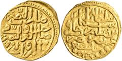 Early Medieval & Islamic ISLAMIC, Ottoman Empire. Sulayman I Qanuni ('the Lawgiver'), AH 926-974 / AD 1520-1566. Sultani (Gold, 20 mm, 3.47 g, 10 h), Kucaina (in Serbia), AH 926 = AD 1520. Pere 175. S