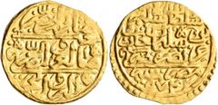 Early Medieval & Islamic ISLAMIC, Ottoman Empire. Salim II, AH 974-982 / AD 1566-1574. Sultani (Gold, 20 mm, 3.54 g, 5 h), Misr, AH 974 = AD 1566. Pere 239. Sultan -. Good very fine. From a German col