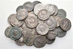 Group Lots A lot containing 32 bronze coins. Includes: Carus and Carinus. About very fine to good very fine. LOT SOLD AS IS, NO RETURNS. 32 coins in lot. From the old stock of a well-known German deal