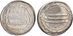 Early Medieval & Islamic ISLAMIC, 'Abbasid Caliphate. temp. Al-Rashid, AH 170-193 / AD 786-809. Dirham (Silver, 24 mm, 2.91 g, 9 h), al-Muhammadiya, AH 188 = AH 803/4. SICA III, 1484. Beautifully tone