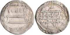Early Medieval & Islamic ISLAMIC, 'Abbasid Caliphate. temp. Al-Amin, AH 193-198 / AD 809-813. Dirham (Subaeratus, 22 mm, 3.00 g, 11 h), a contemporary plated imitation of a dirham from Naysabur. Citin
