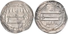 Early Medieval & Islamic ISLAMIC, 'Abbasid Caliphate. temp. Al-Ma'mun, AH 193-218 / AD 809-833. Dirham (Silver, 24 mm, 2.99 g, 4 h), citing al-Fadl, the vizier of the caliph al-Ma'mun as Dhu'l Riyasat