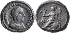 The Rhakotis Collection EGYPT. Alexandria. Gordian I, 238. Tetradrachm (Potin, 23 mm, 12.78 g, 12 h), RY 1 = March-April 238. A K M AN ΔOPΔIANOC CЄM AΦP ЄYCЄB Laureate, draped and cuirassed bust of Go