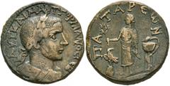 Roman Provincial LYCIA. Patara. Gordian III, 238-244. Tetrassarion (Bronze, 28 mm, 22.19 g, 12 h). ΑΥΤ ΚΑΙ Μ ΑΝΤ ΓΟΡΔΙΑΝΟϹ ϹЄΒ Laureate, draped and cuirassed bust of Gordian III to right, seen from be