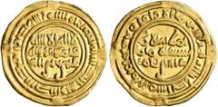 Early Medieval & Islamic ISLAMIC, Arabia. Sulayhids. 'Ali ibn Muhammad, AH 439-473 / AD 1047-1081. Dinar (Gold, 21 mm, 2.43 g, 6 h), citing the Fatimid Caliph al-Mustansir, Zabid, frozen year AH 451 =