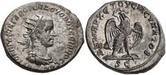Roman Provincial SYRIA, Seleucis and Pieria. Antioch. Volusian, 251-253. Tetradrachm (Billon, 27 mm, 12.25 g, 5 h), 252-253. ΑΥΤΟΚ Κ Γ ΑΦΙΝ ΓΑΛ ΟΥЄΝΔ ΟΥΟΛΟΥCCΙΑΝΟC CЄΒ Radiate, draped and cuirassed bu