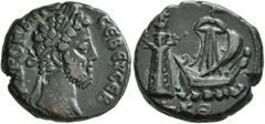 Roman Provincial EGYPT. Alexandria. Commodus, 177-192. Tetradrachm (Billon, 23 mm, 11.13 g, 12 h), RY 29 of Marcus Aurelius = 188/9. M A KOM ANTⲰ CЄB ЄYCЄB Laureate head of Commodus to right. Rev. L K