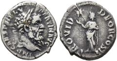 Roman Imperial Pertinax, 193. Denarius (Silver, 19 mm, 2.90 g, 12 h), Rome. IMP CAES P HELV PERTIN AVG Laureate head of Pertinax to right. Rev. PROVID DEOR COS II Providentia standing front, head to l